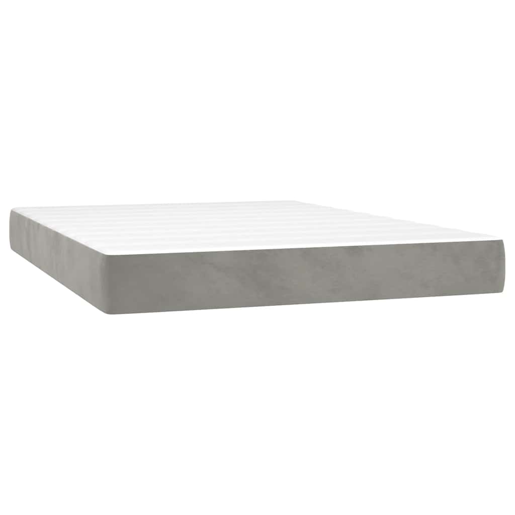 Matelas de lit à ressorts ensachés 140x210x20 cm velours - XIOS