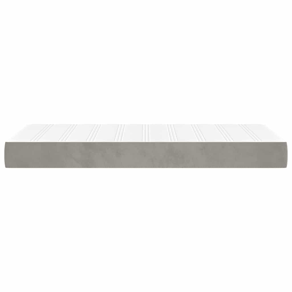 Matelas de lit à ressorts ensachés 140x210x20 cm velours - XIOS