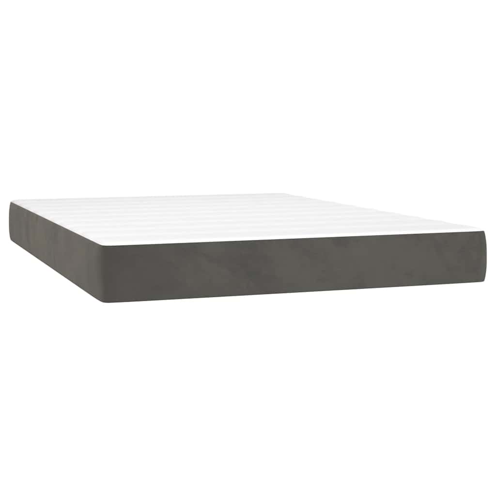 Matelas de lit à ressorts ensachés 140x210x20 cm velours - XIOS