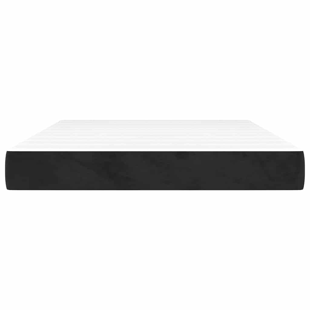 Matelas de lit à ressorts ensachés noir 140x210x20 cm velours - XIOS