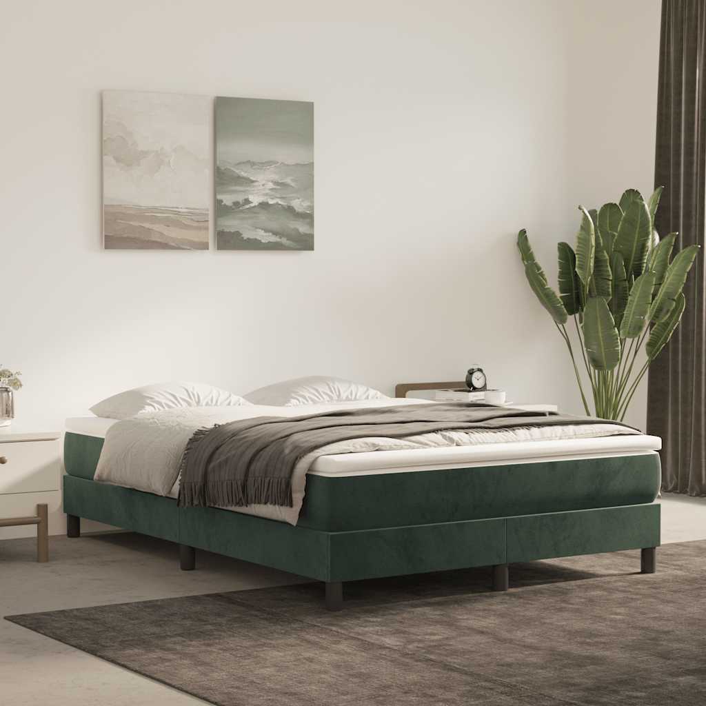 Matelas de lit à ressorts ensachés 140x210x20 cm velours - XIOS