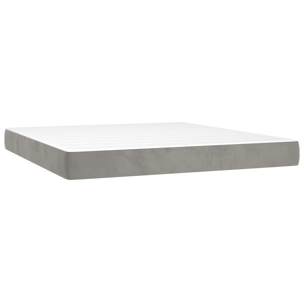 Matelas de lit à ressorts ensachés 160x210x20 cm velours - XIOS