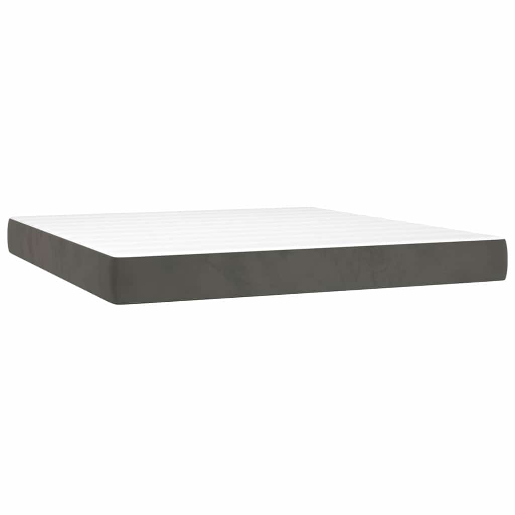 Matelas de lit à ressorts ensachés 160x210x20 cm velours - XIOS