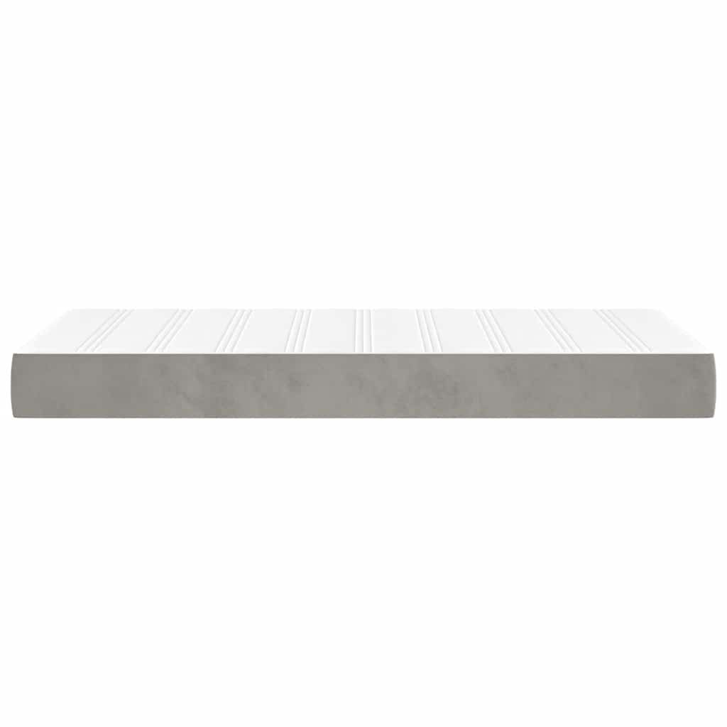 Matelas de lit à ressorts ensachés 80x220x20 cm velours - XIOS