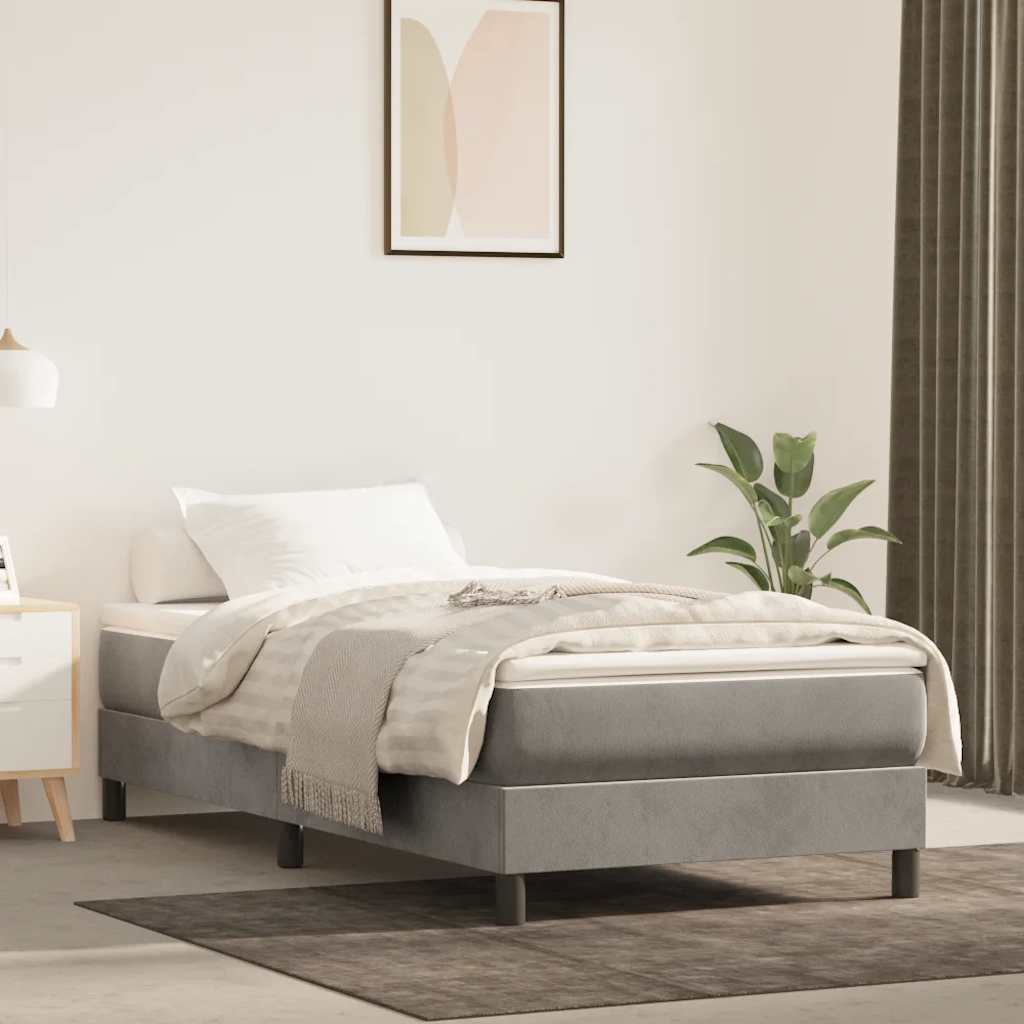 Matelas de lit à ressorts ensachés 80x220x20 cm velours - XIOS