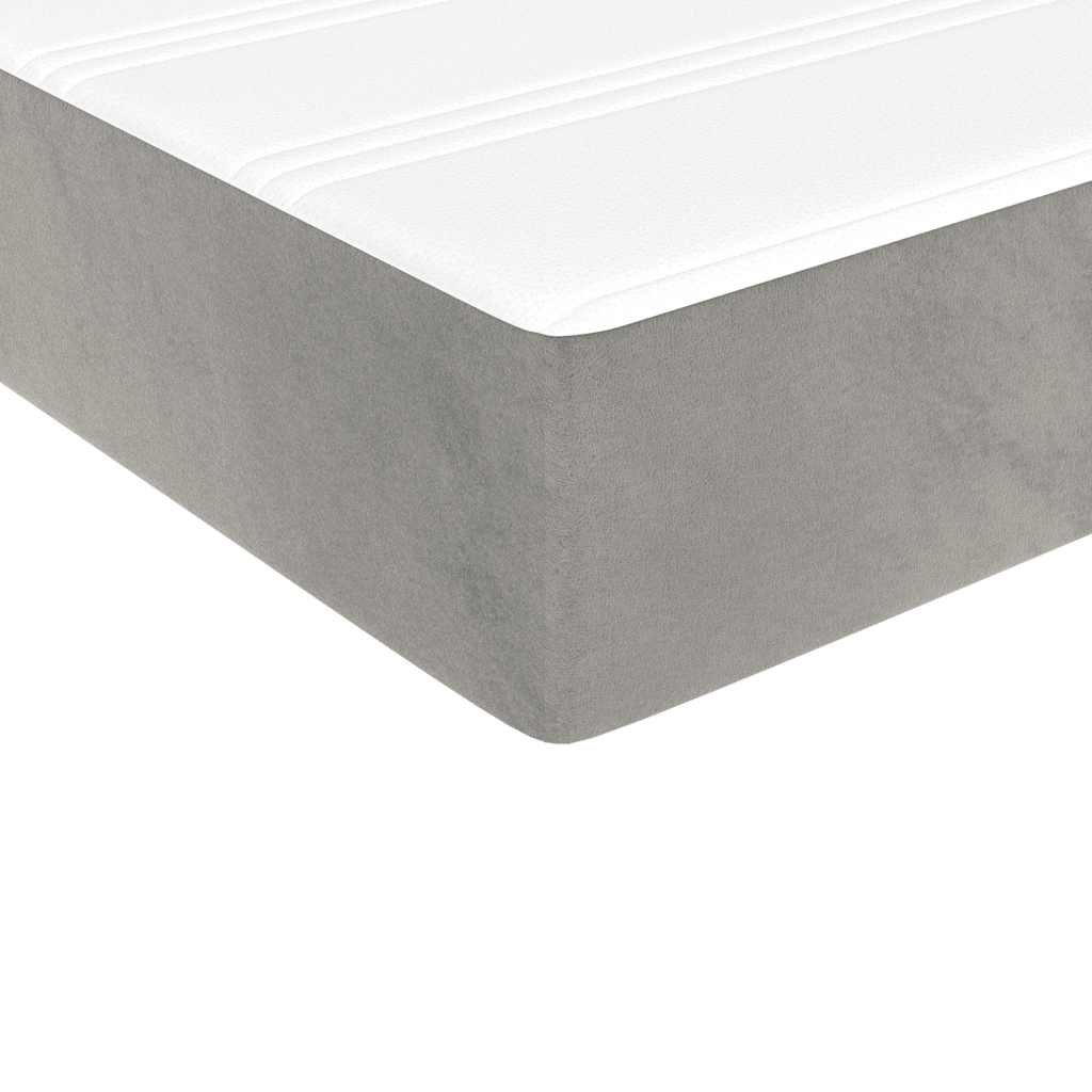 Matelas de lit à ressorts ensachés 90x220x20 cm velours - XIOS