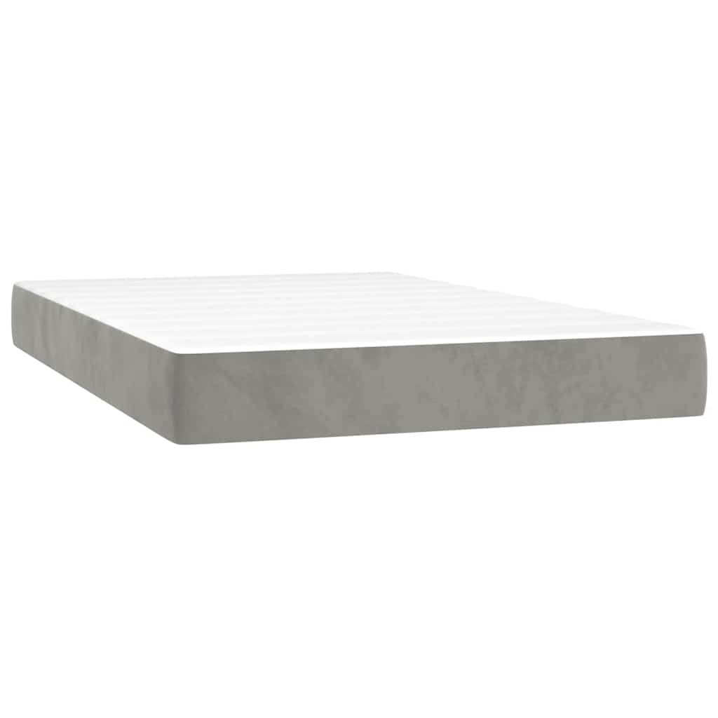 Matelas de lit à ressorts ensachés gris clair 120x220x20 cm - XIOS