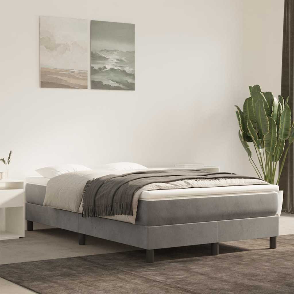 Matelas de lit à ressorts ensachés gris clair 120x220x20 cm - XIOS