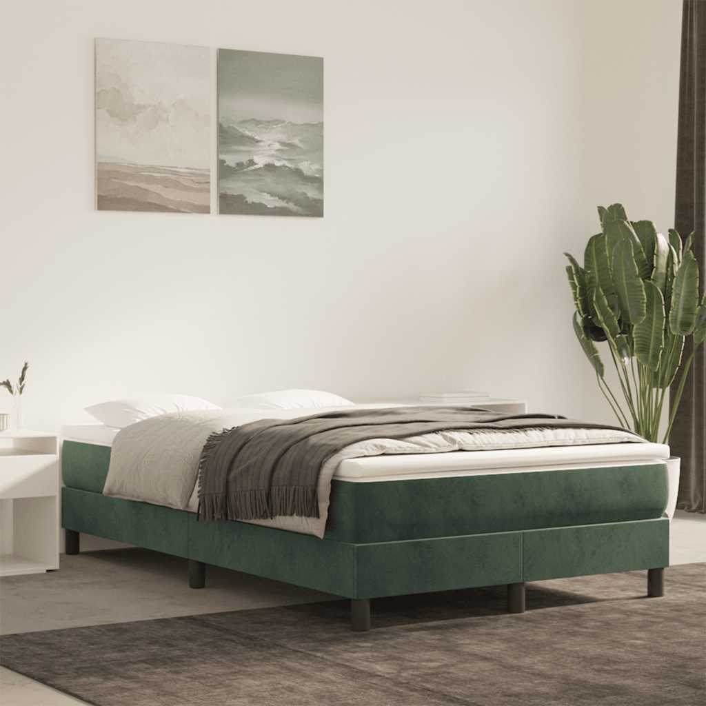 Matelas de lit à ressorts ensachés 120x220x20 cm velours - XIOS