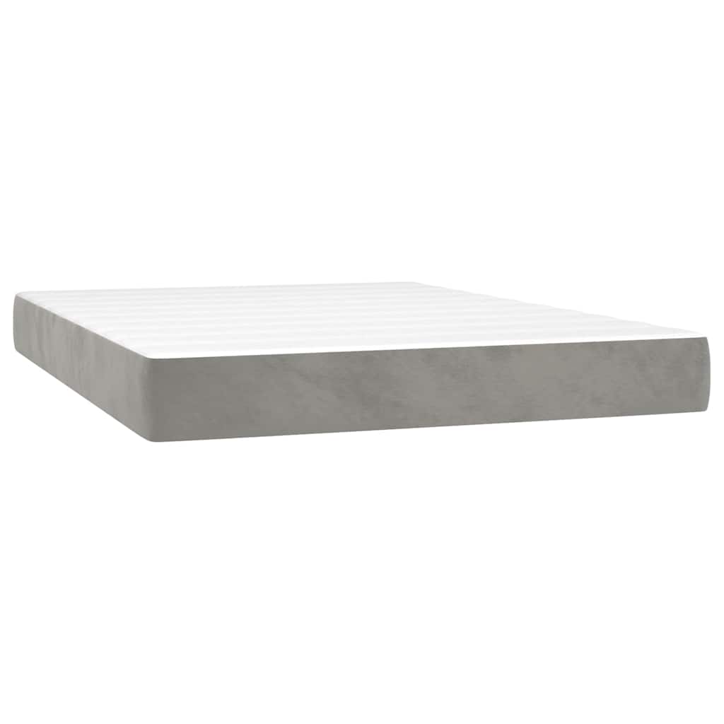 Matelas de lit à ressorts ensachés gris clair 140x220x20 cm - XIOS