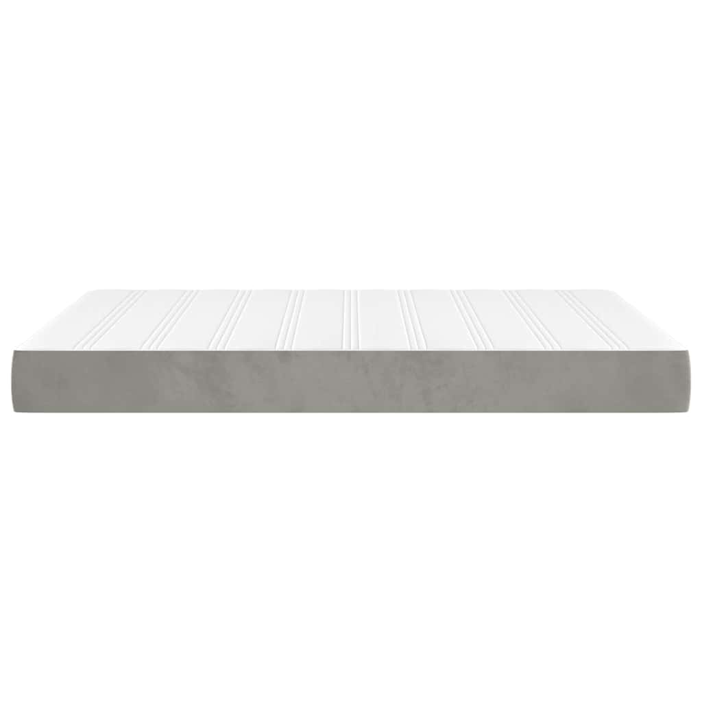 Matelas de lit à ressorts ensachés gris clair 140x220x20 cm - XIOS