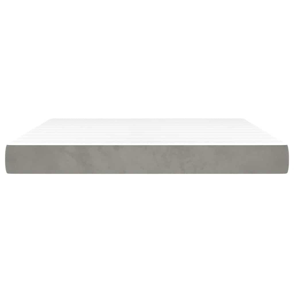 Matelas de lit à ressorts ensachés gris clair 160x220x20 cm - XIOS