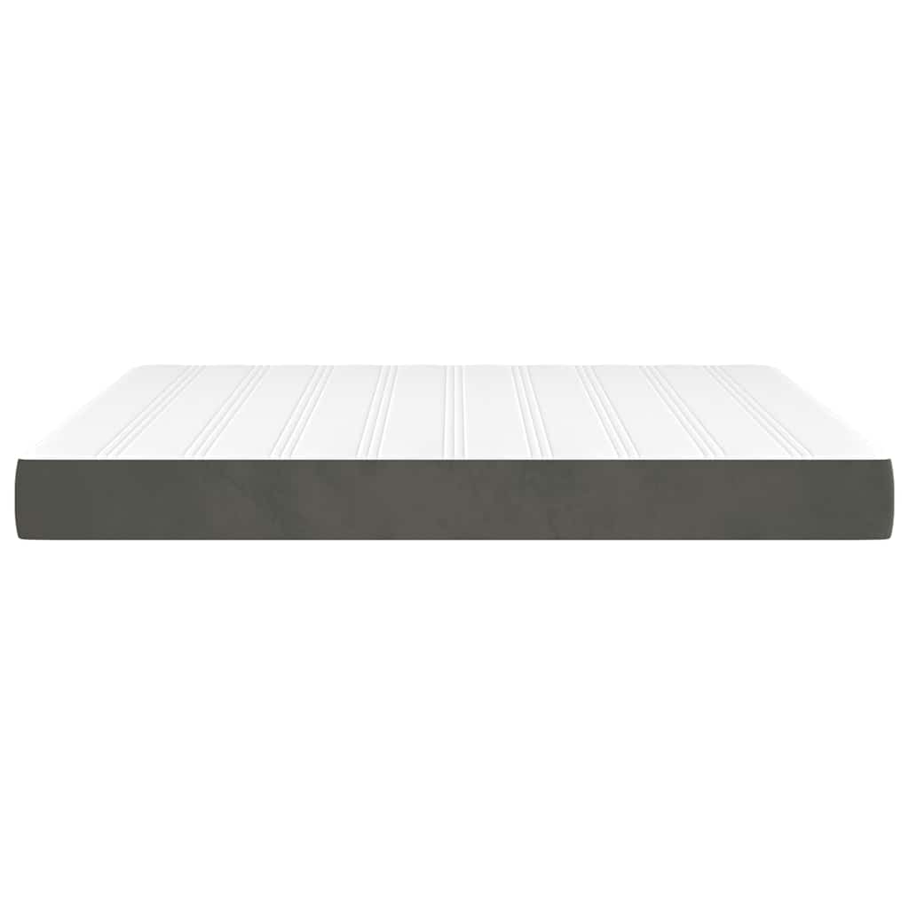Matelas de lit à ressorts ensachés 160x220x20 cm velours - XIOS