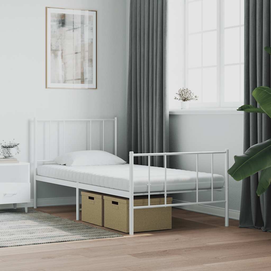 Matelas en mousse blanc 90x210 cm 7 zones dureté 20 ILD - XIOS