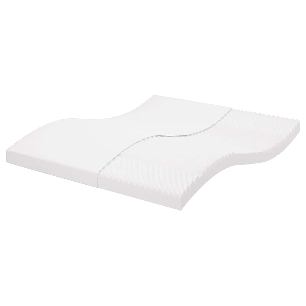 Matelas en mousse blanc 160x220 cm 7 zones dureté 20 ILD - XIOS