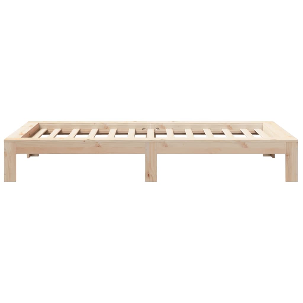 Cadre de lit sans matelas 75x190 cm bois de pin massif - XIOS