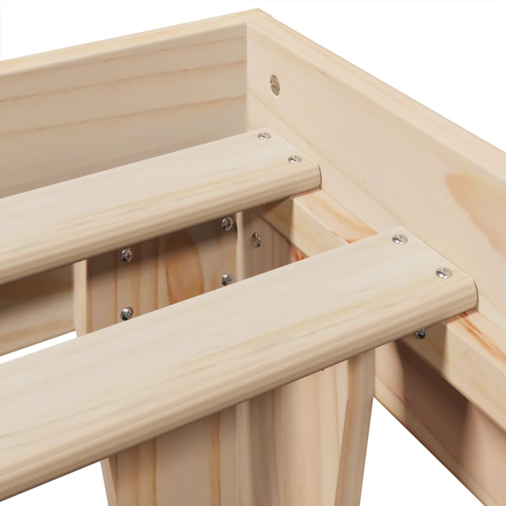 Cadre de lit sans matelas 180x200 cm bois massif de pin