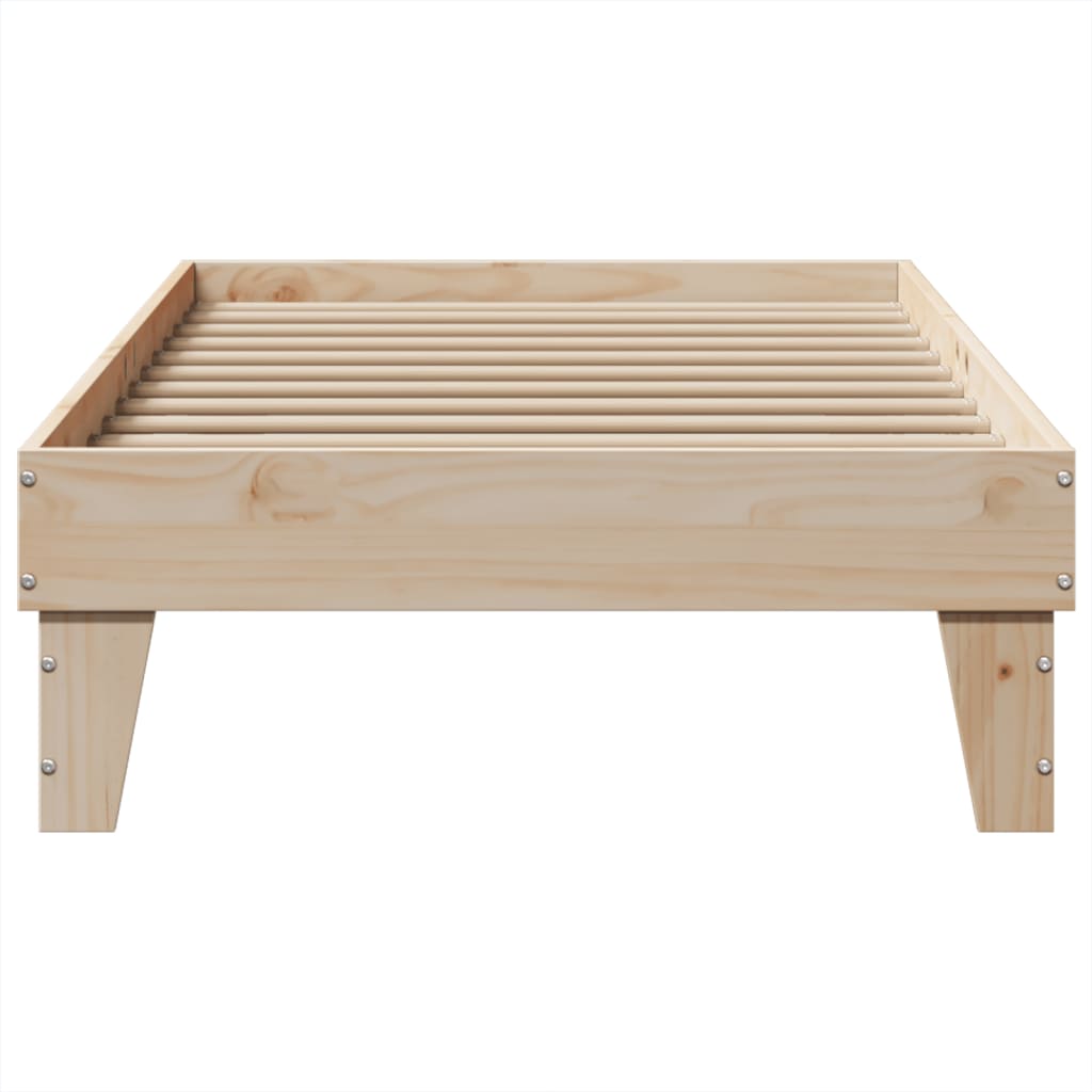 Cadre de lit sans matelas 90x200 cm bois de pin massif - XIOS