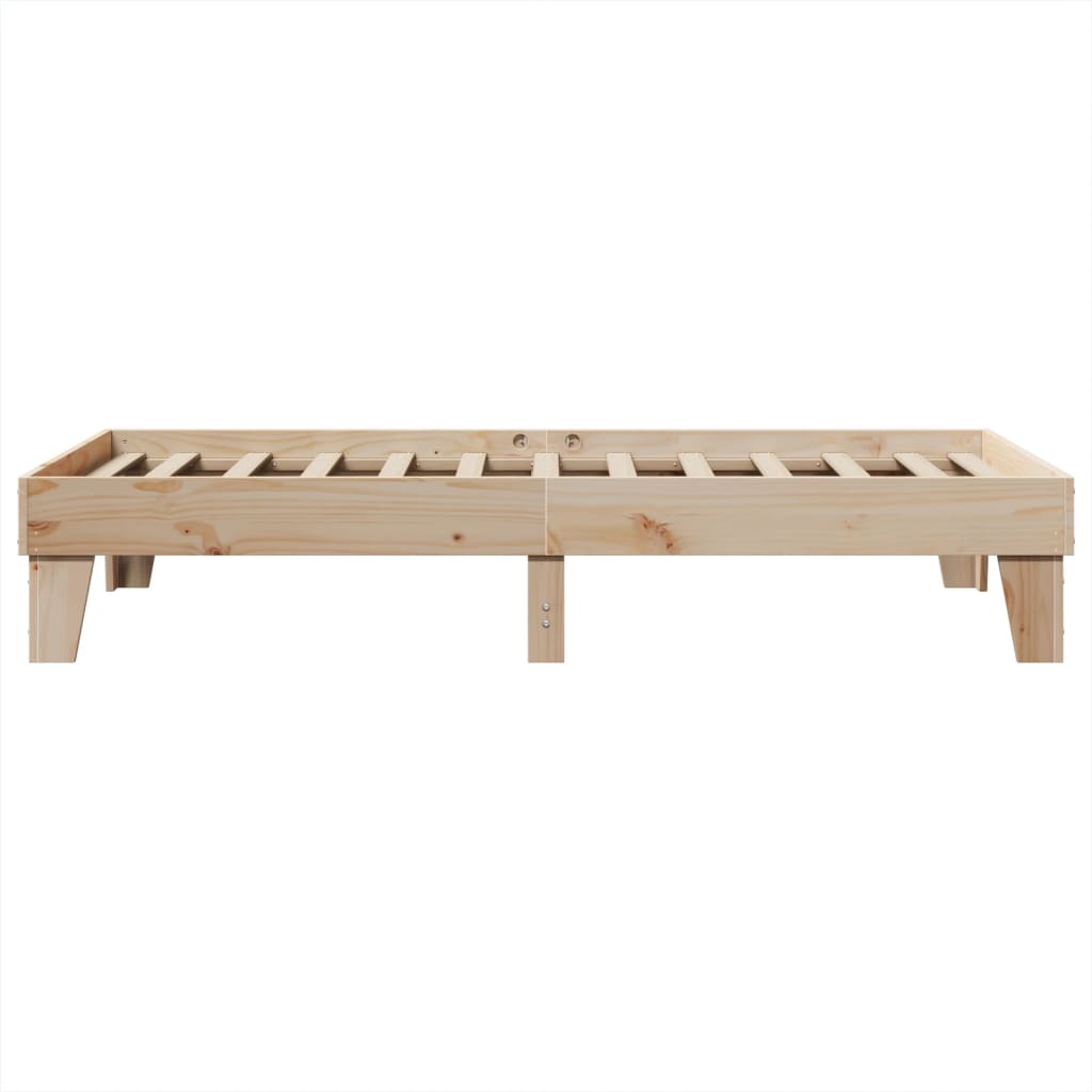 Cadre de lit sans matelas 90x200 cm bois de pin massif - XIOS