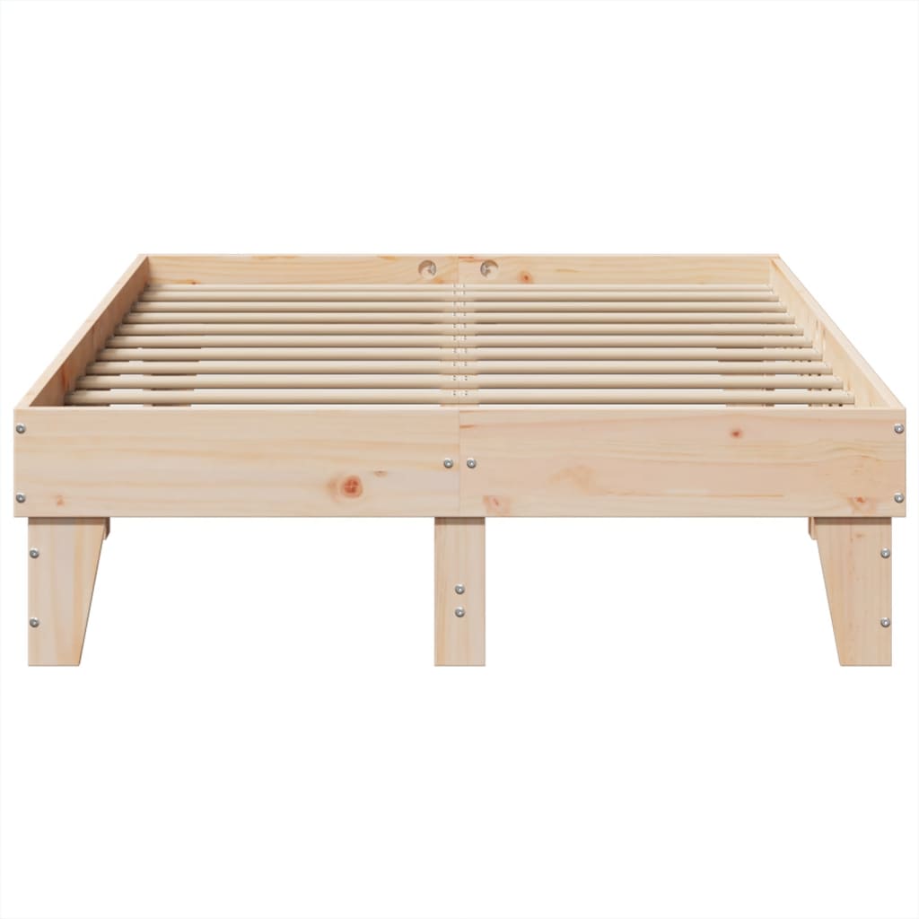 Cadre de lit sans matelas 120x190 cm bois de pin massif - XIOS
