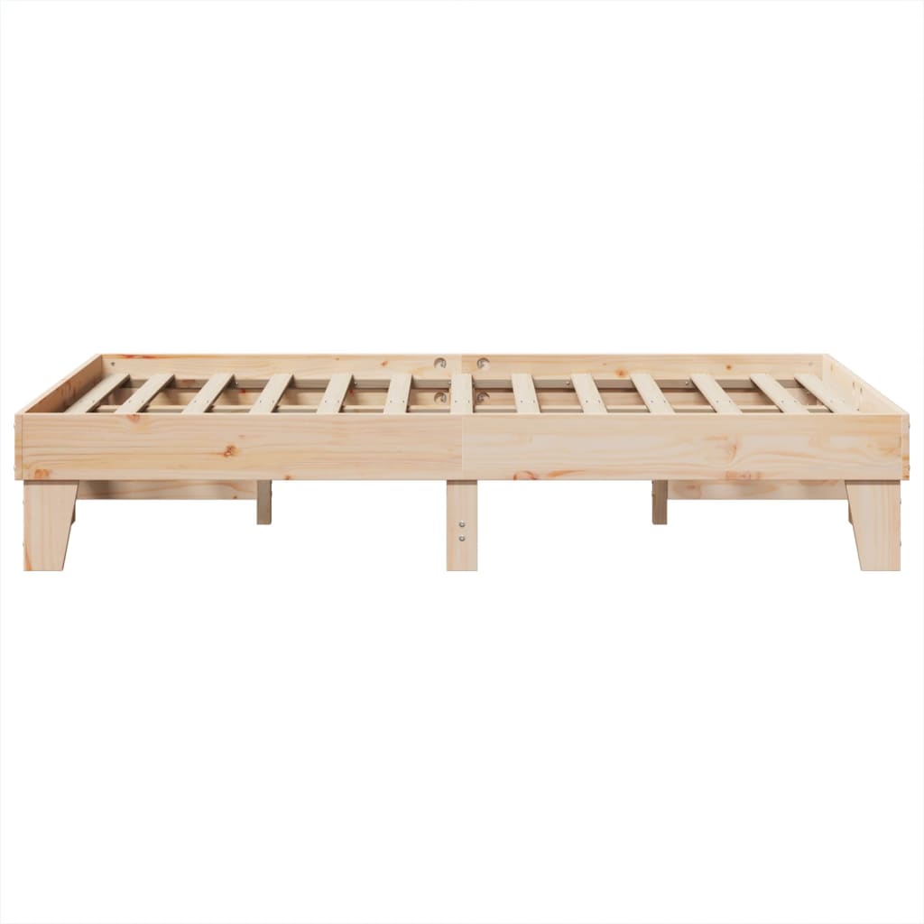 Cadre de lit sans matelas 120x190 cm bois de pin massif - XIOS