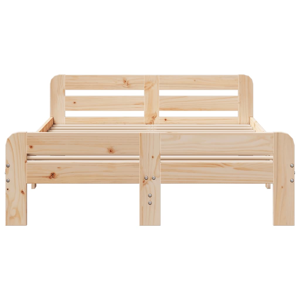 Cadre de lit sans matelas 200x200 cm bois massif de pin - XIOS