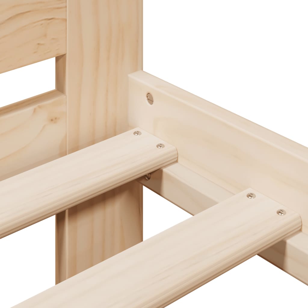 Cadre de lit sans matelas 120x190 cm bois de pin massif - XIOS
