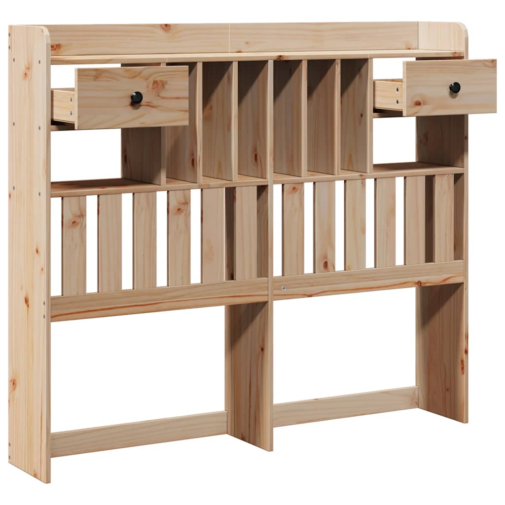 Tête de lit avec rangement 135 cm bois massif de pin - XIOS