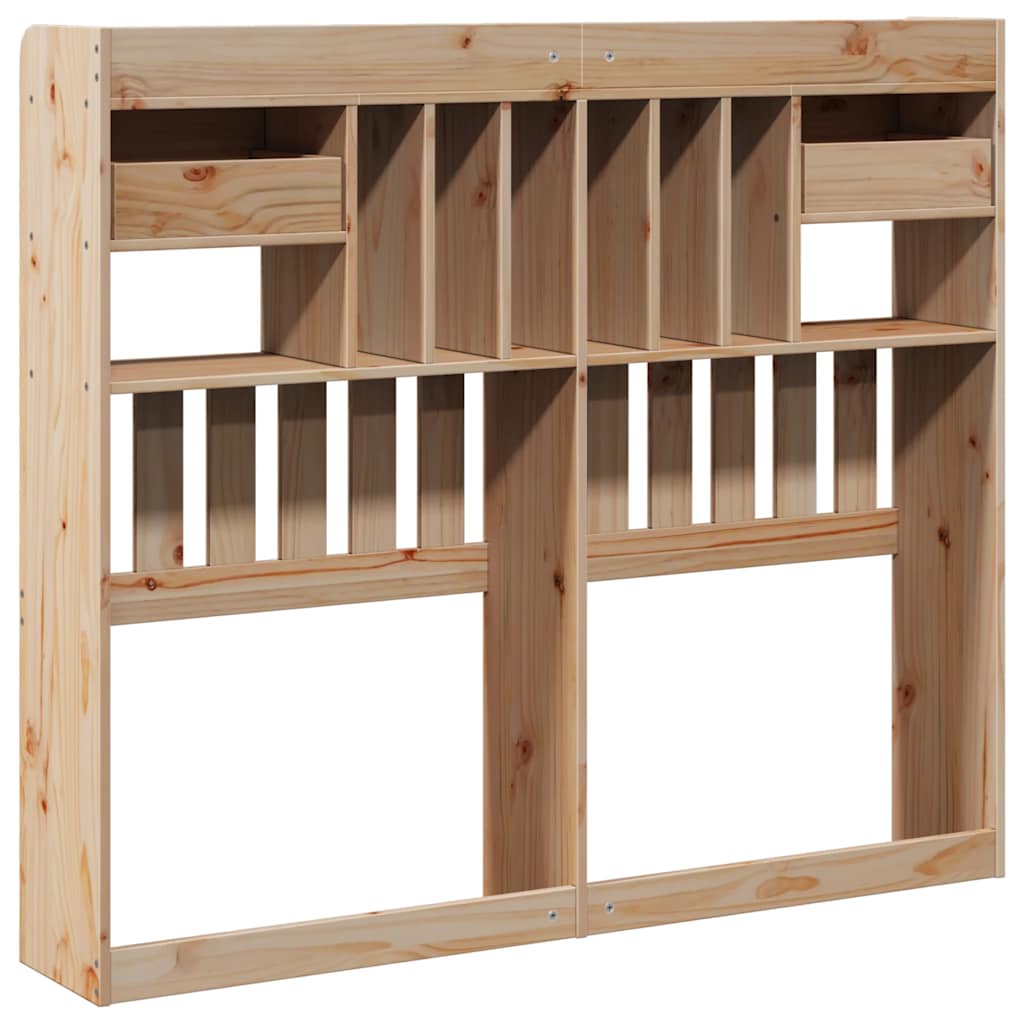 Tête de lit avec rangement 135 cm bois massif de pin - XIOS
