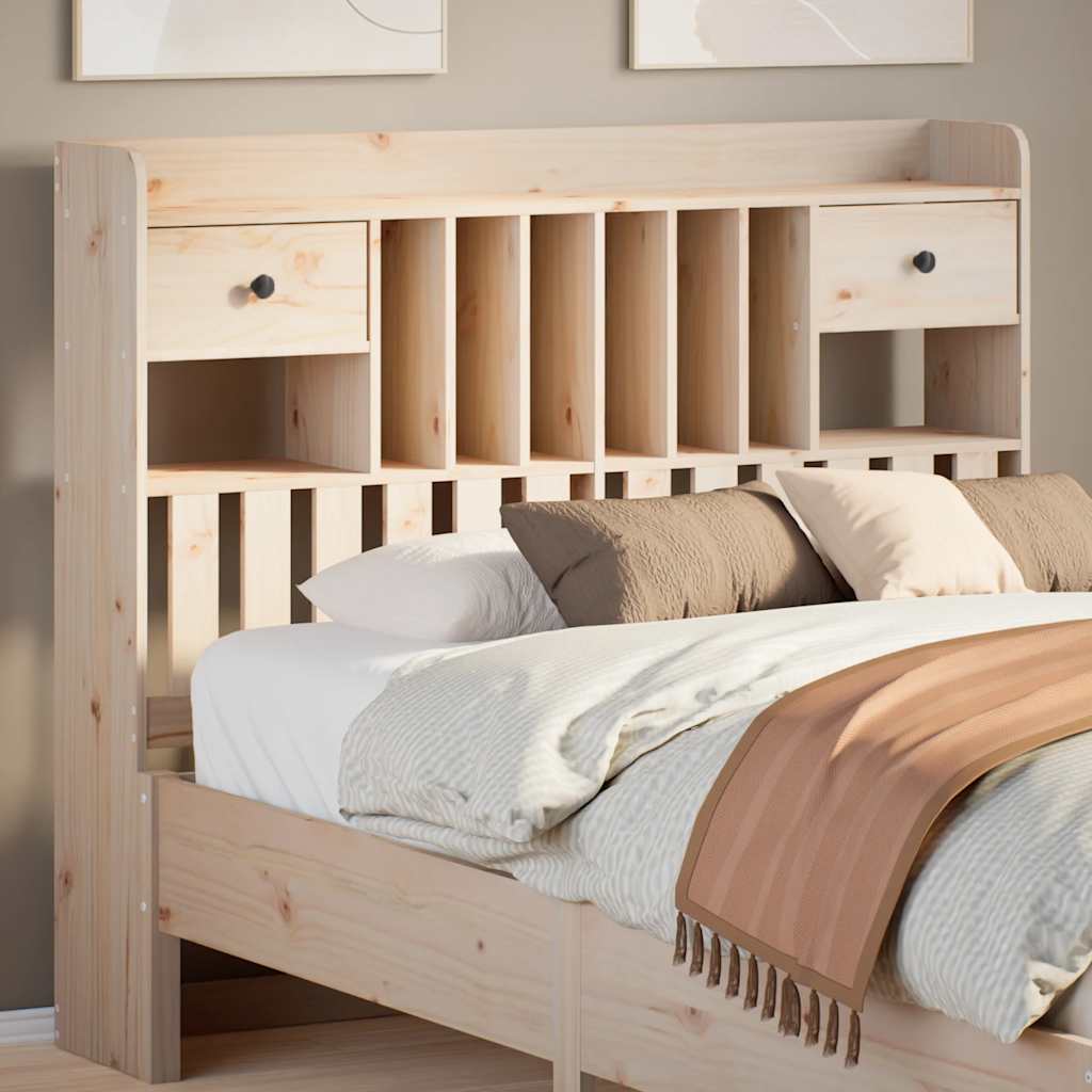 Tête de lit avec rangement 135 cm bois massif de pin - XIOS