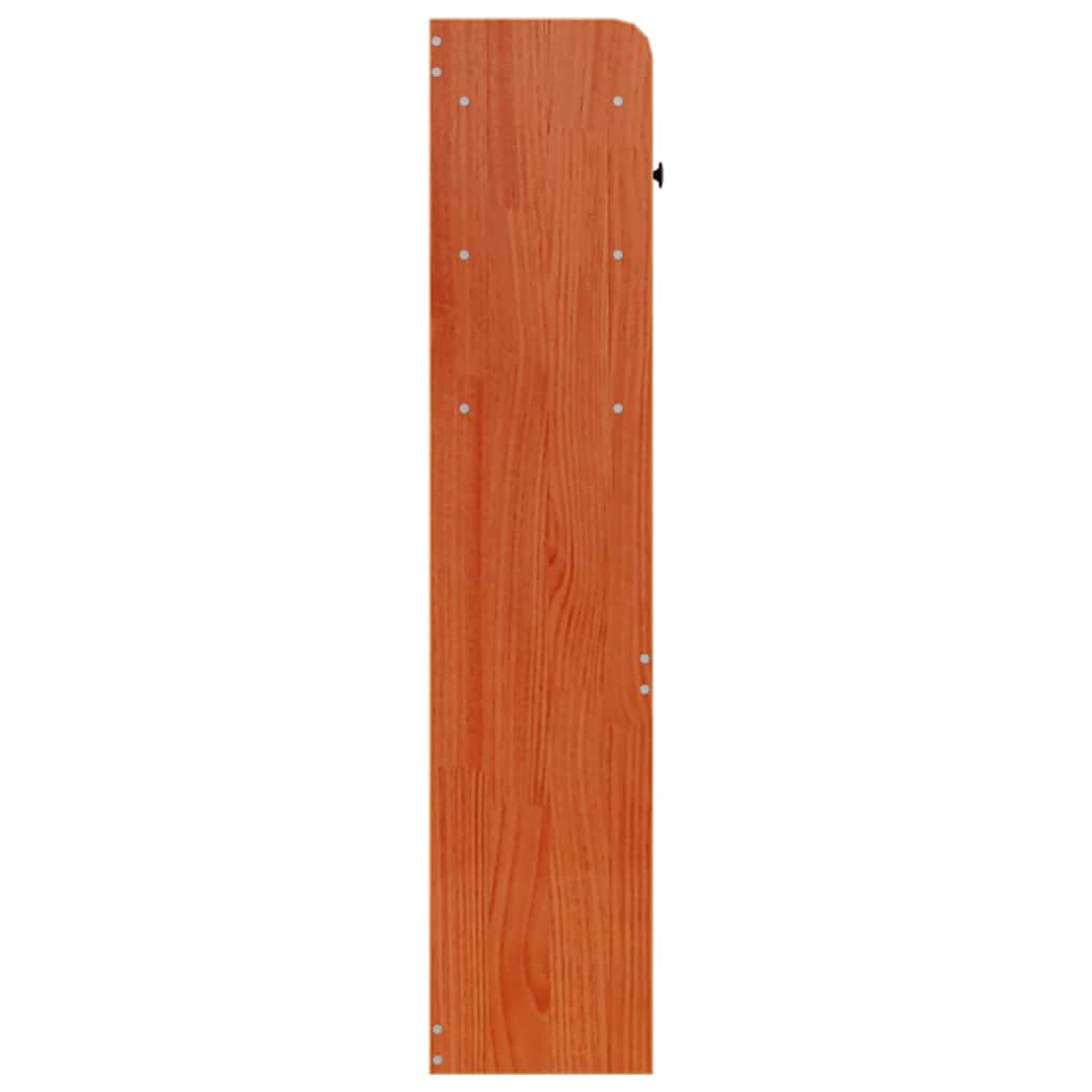 Tête de lit avec rangement cire marron 120cm bois massif de pin - XIOS
