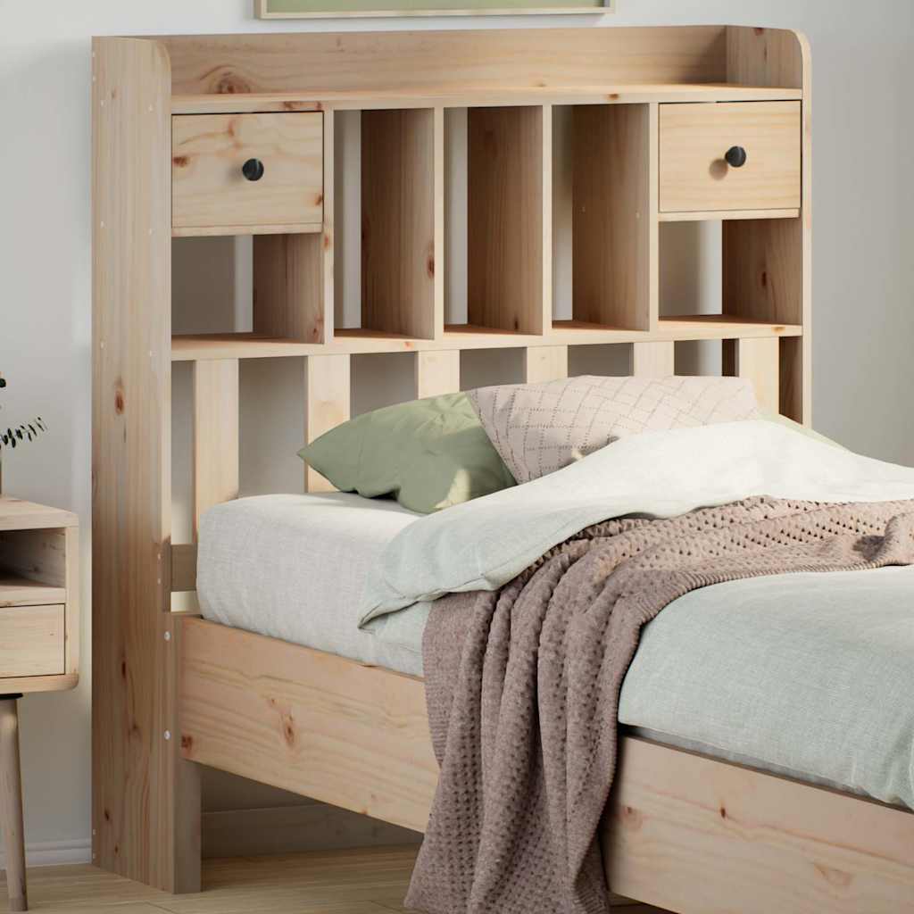 Tête de lit avec rangement 100 cm bois massif de pin - XIOS