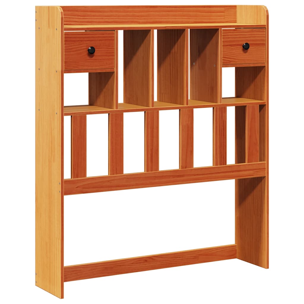 Tête de lit avec rangement cire marron 100cm bois massif de pin - XIOS