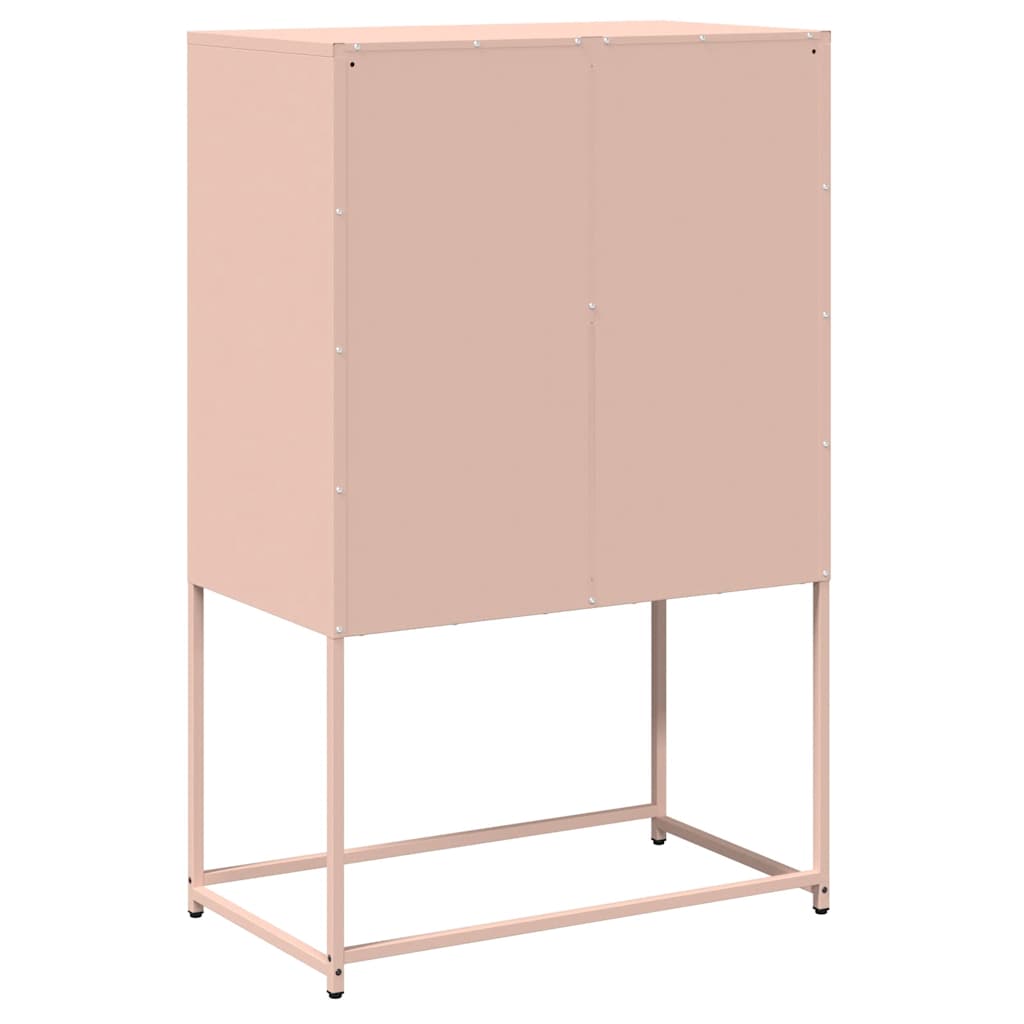 Buffet haut rose 68x39x107 cm acier - XIOS