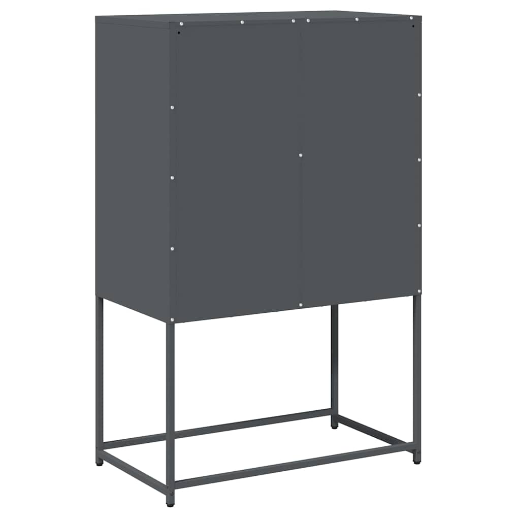 Buffet haut anthracite 68x39x107 cm acier - XIOS