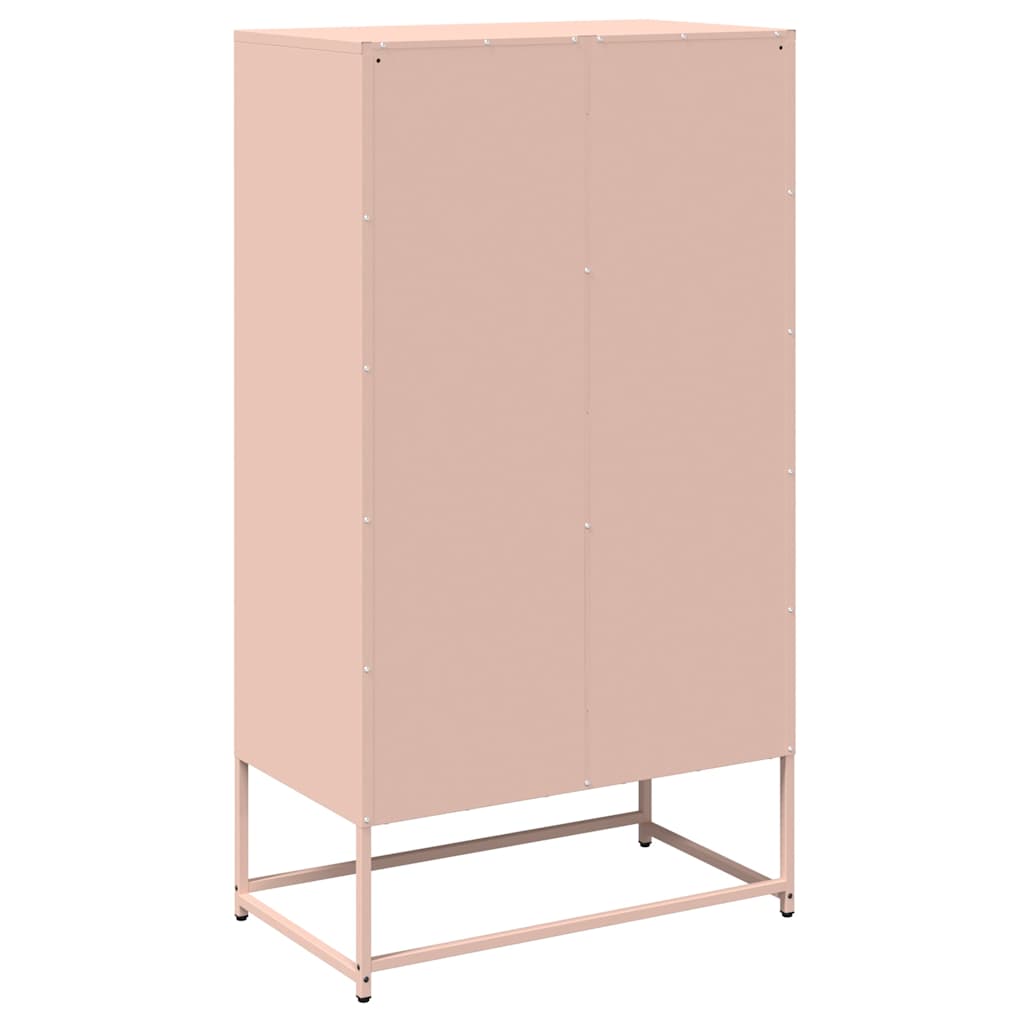 Buffet haut rose 68x39x123 cm acier - XIOS