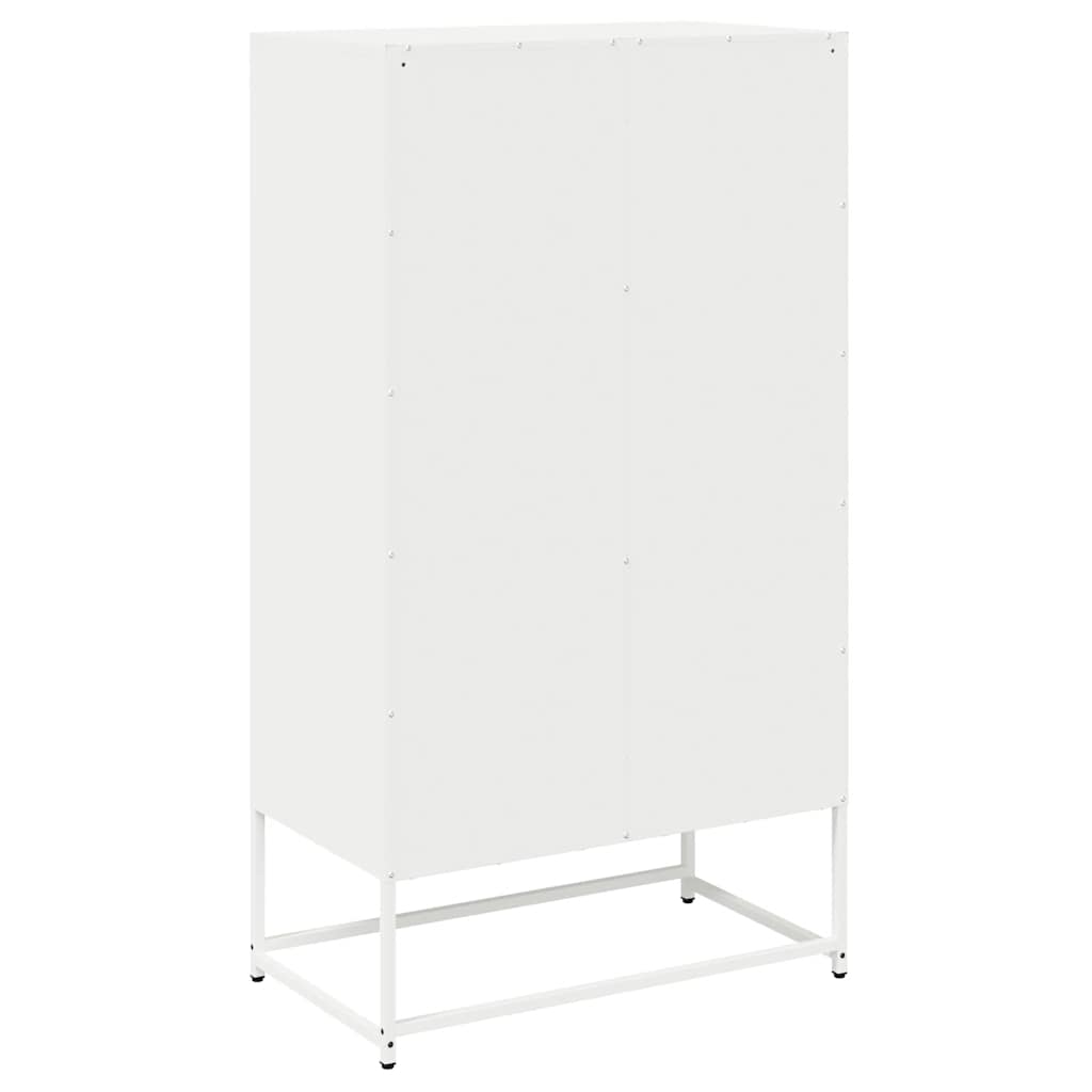 Buffet haut blanc 68x39x123 cm acier - XIOS