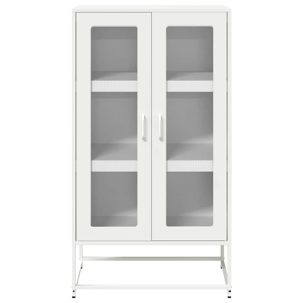 Buffet haut blanc 68x39x123 cm acier - XIOS