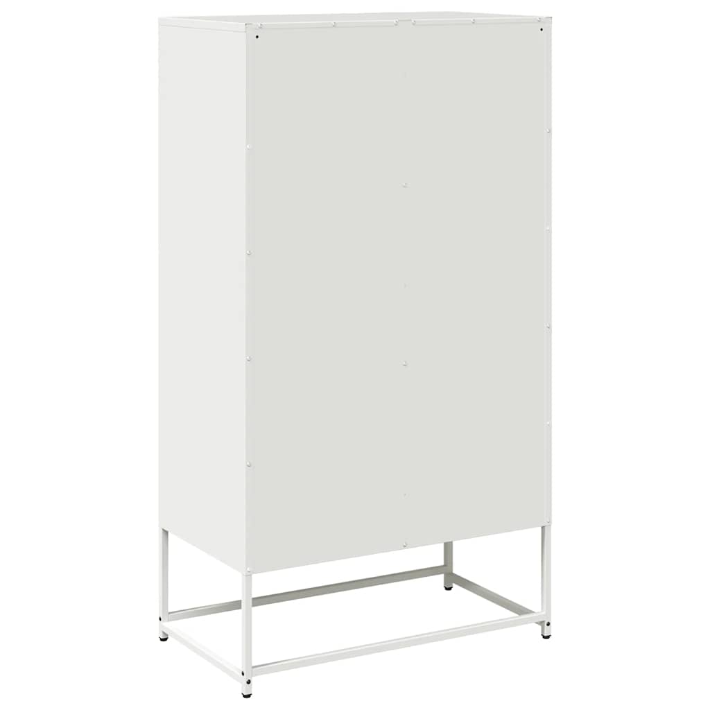 Buffet haut blanc 68x39x123 cm acier - XIOS