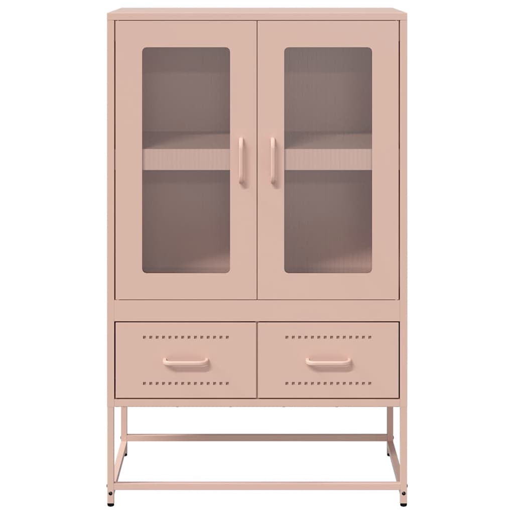 Buffet haut rose 68x39x111,5 cm acier - XIOS