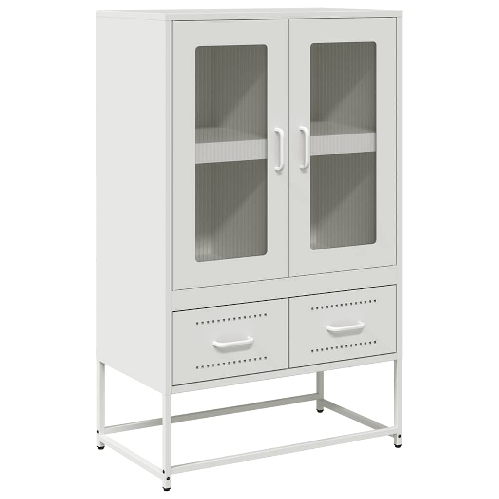 Buffet haut blanc 68x39x111,5 cm acier - XIOS