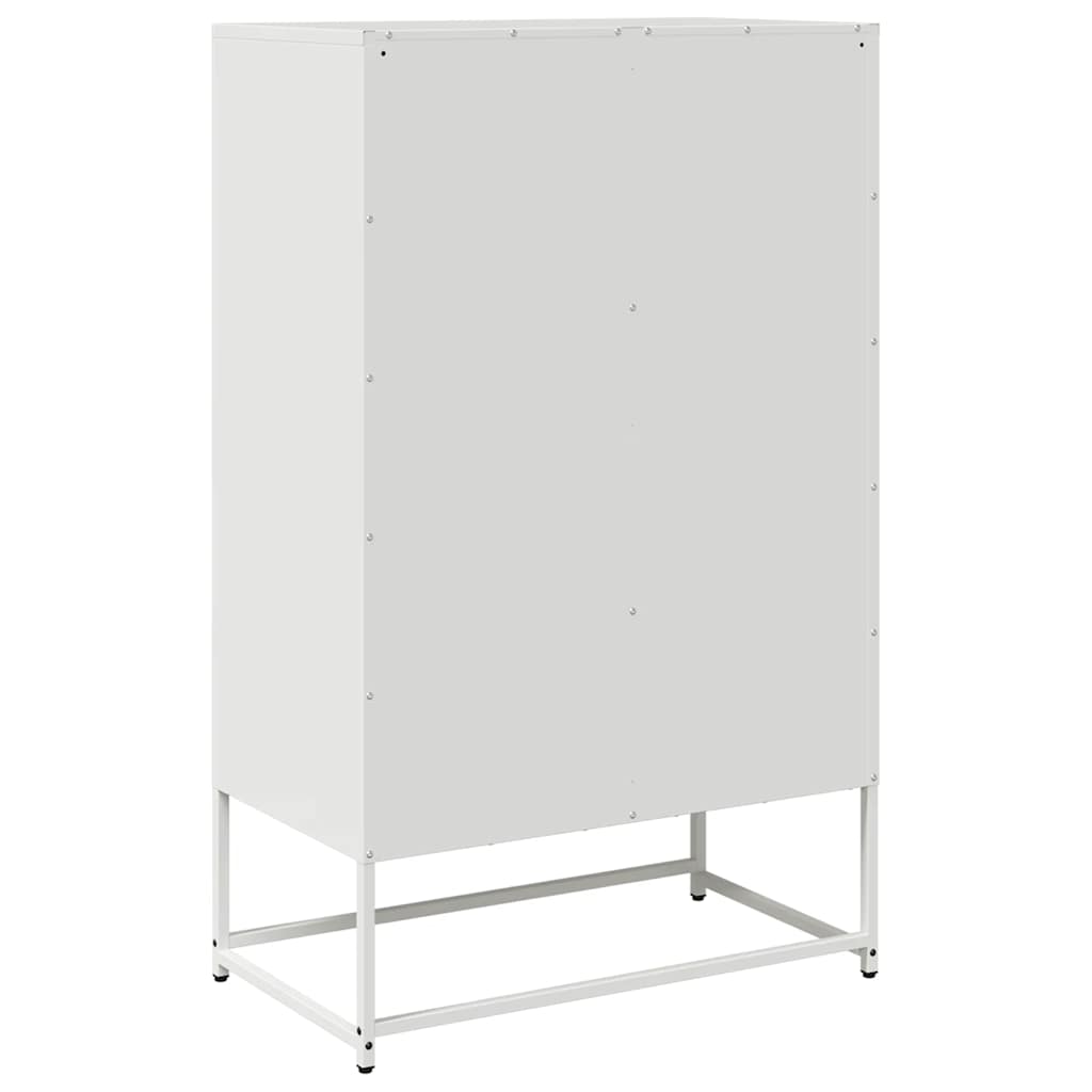 Buffet haut blanc 68x39x111,5 cm acier - XIOS