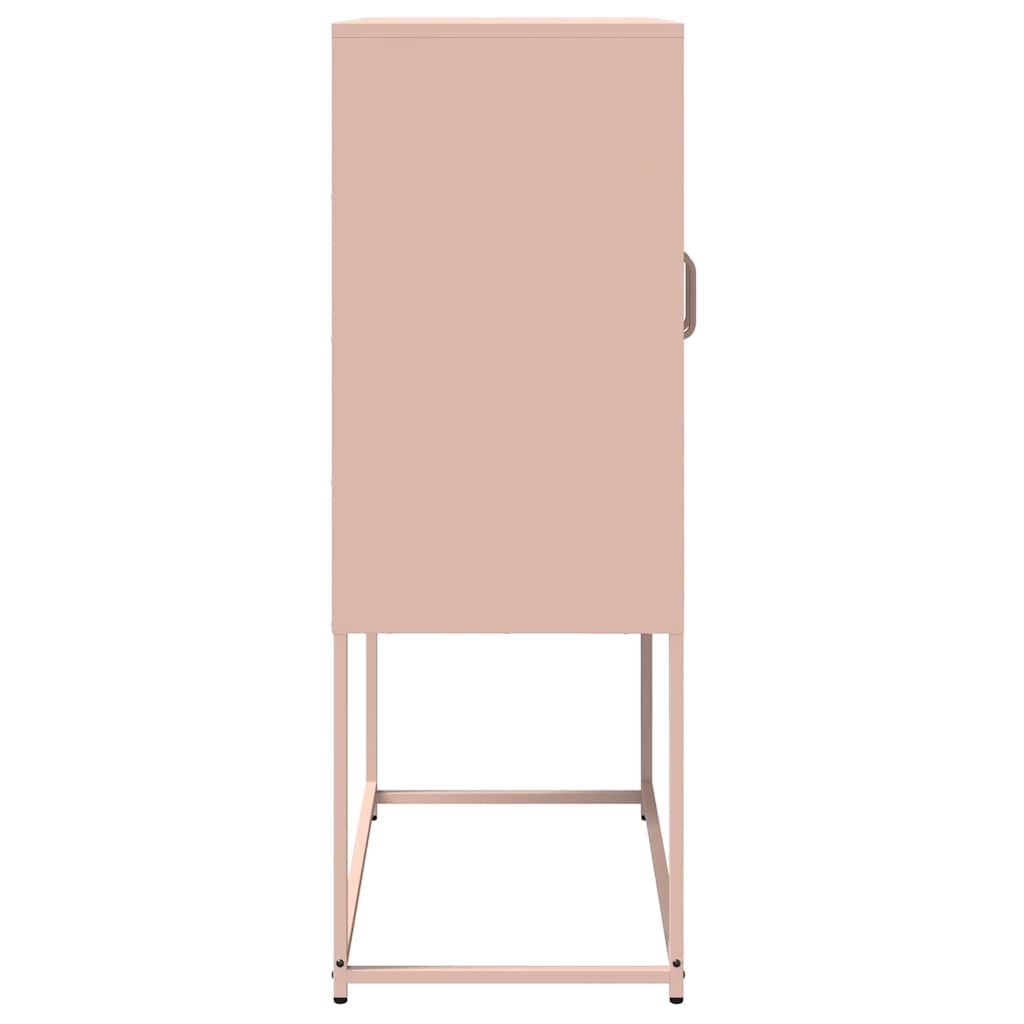 Buffet haut rose 68x39x107 cm acier - XIOS