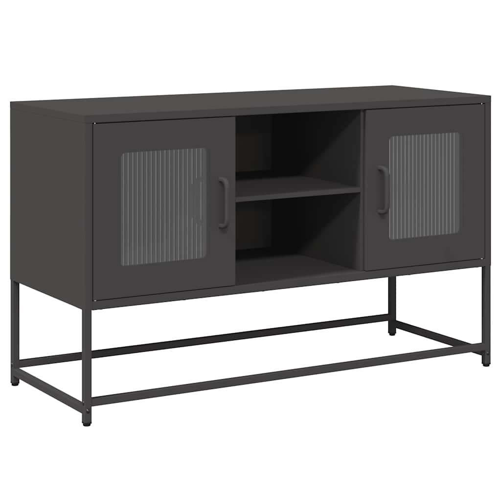 Meuble TV noir 100,5x39x60,5 cm acier - XIOS