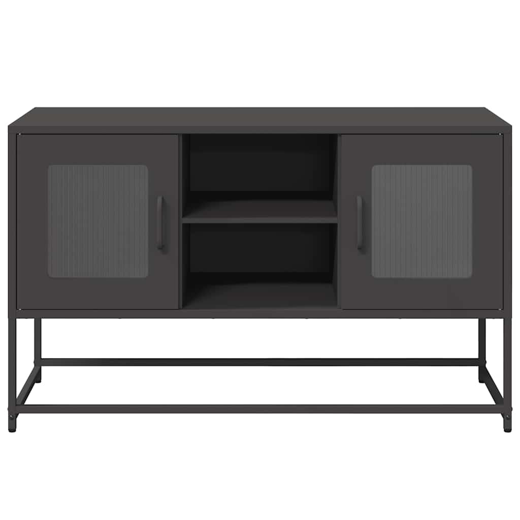 Meuble TV noir 100,5x39x60,5 cm acier - XIOS