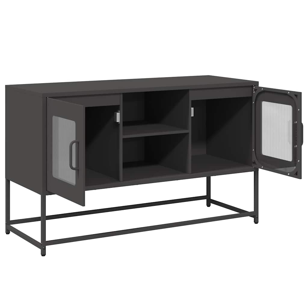 Meuble TV noir 100,5x39x60,5 cm acier - XIOS