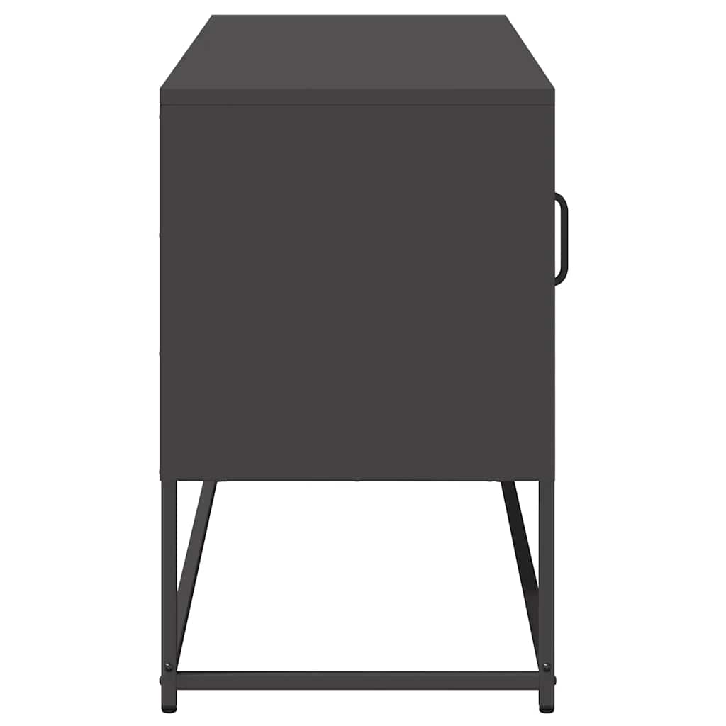 Meuble TV noir 100,5x39x60,5 cm acier - XIOS