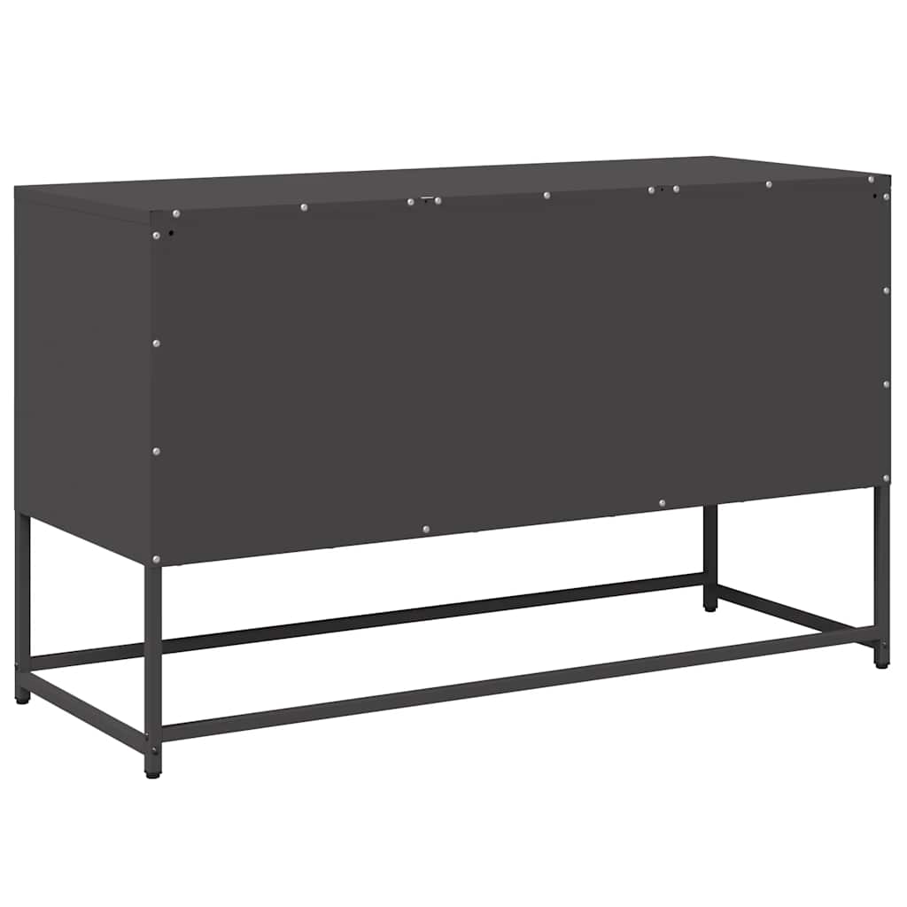 Meuble TV noir 100,5x39x60,5 cm acier - XIOS