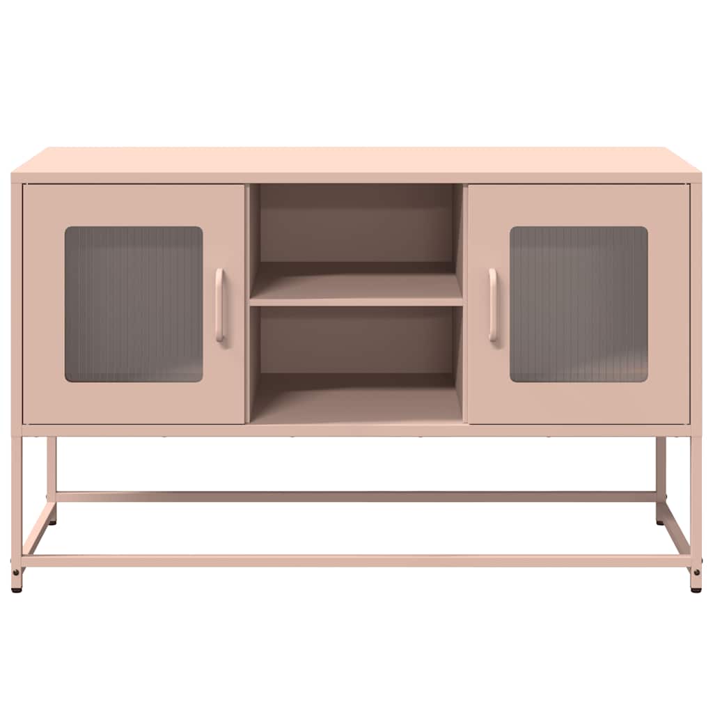 Meuble TV rose 100,5x39x60,5 cm acier - XIOS