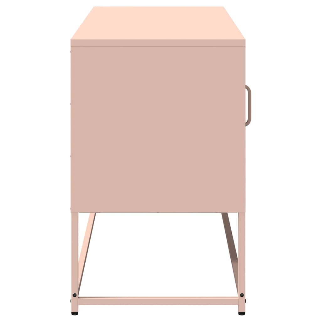 Meuble TV rose 100,5x39x60,5 cm acier - XIOS